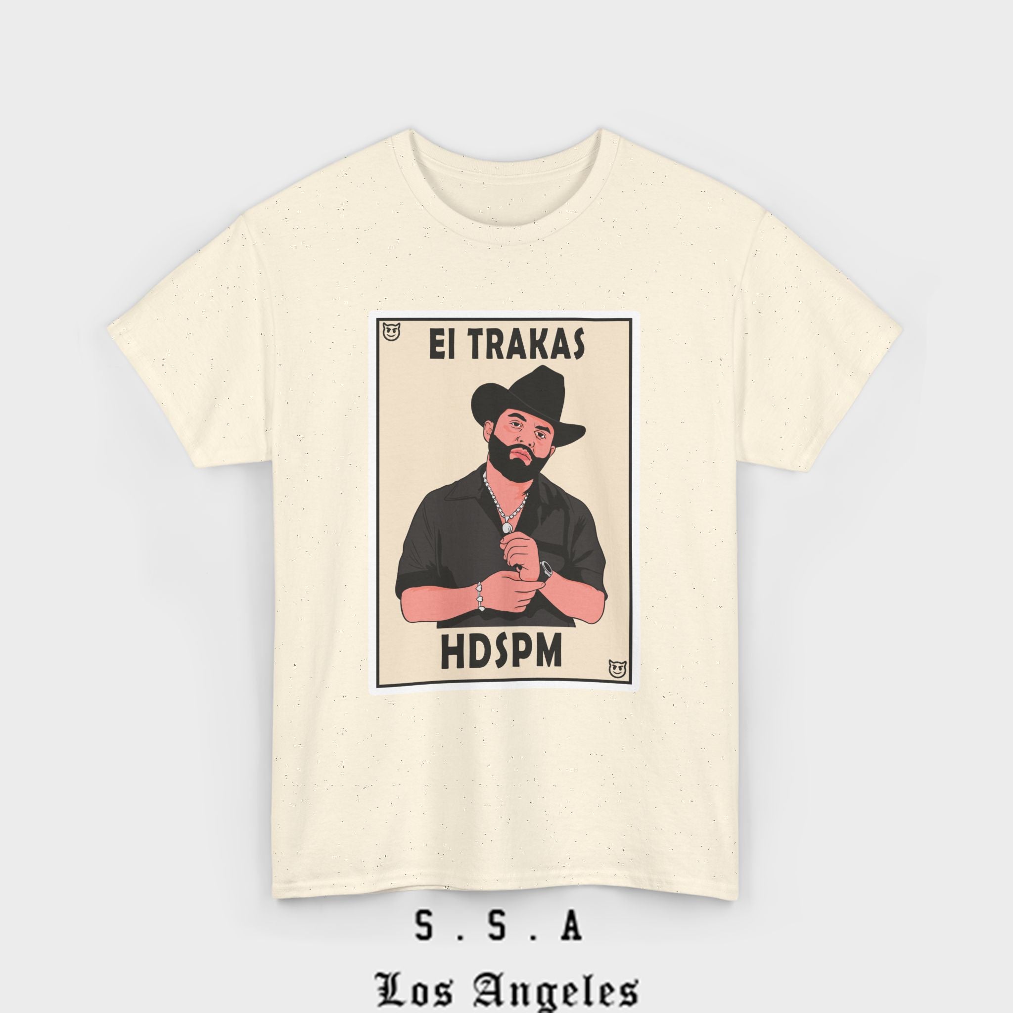 El Trakas Lotería Style T-Shirt – HDSPM Tee - Stonk Shark Co.