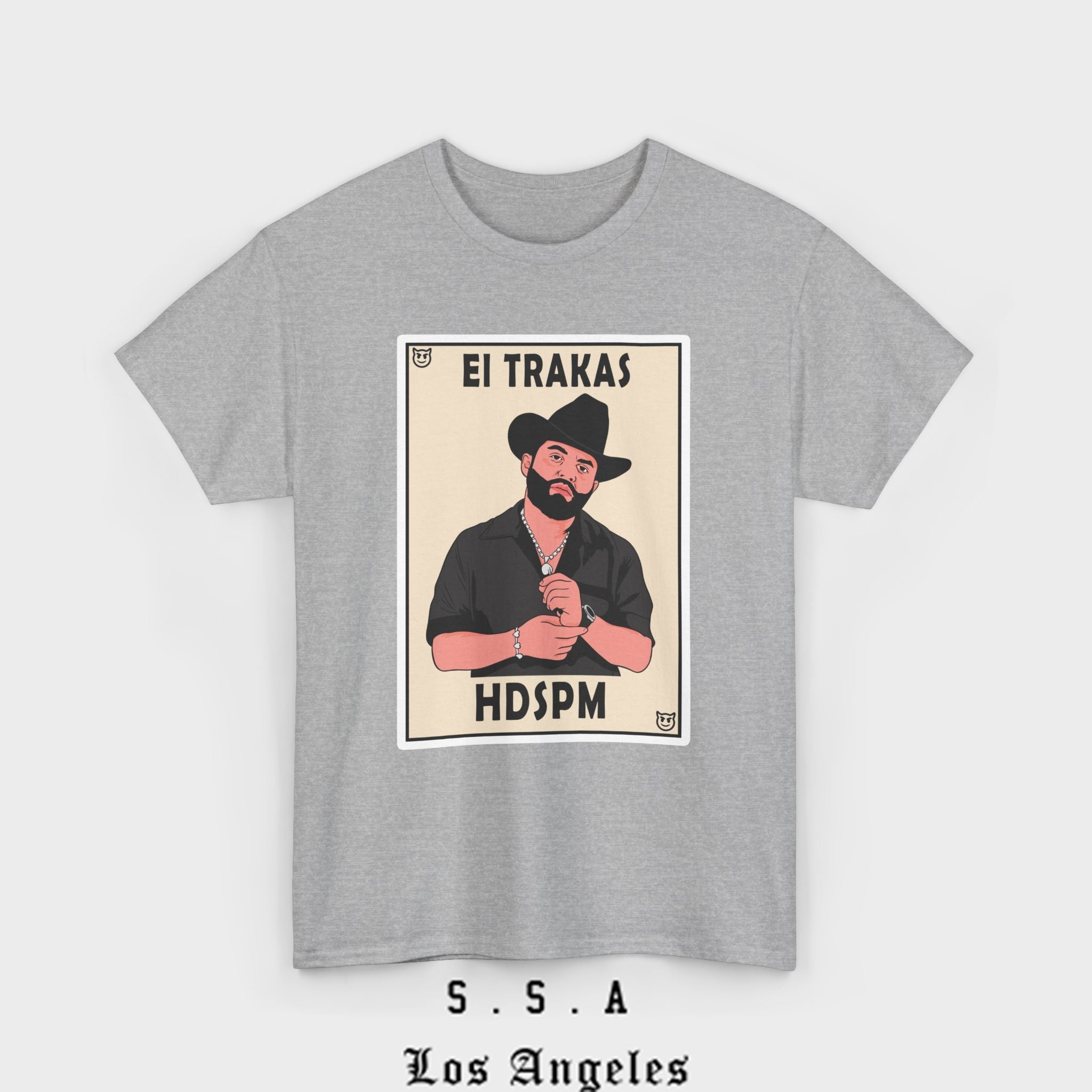 El Trakas Lotería Style T-Shirt – HDSPM Tee - Stonk Shark Co.