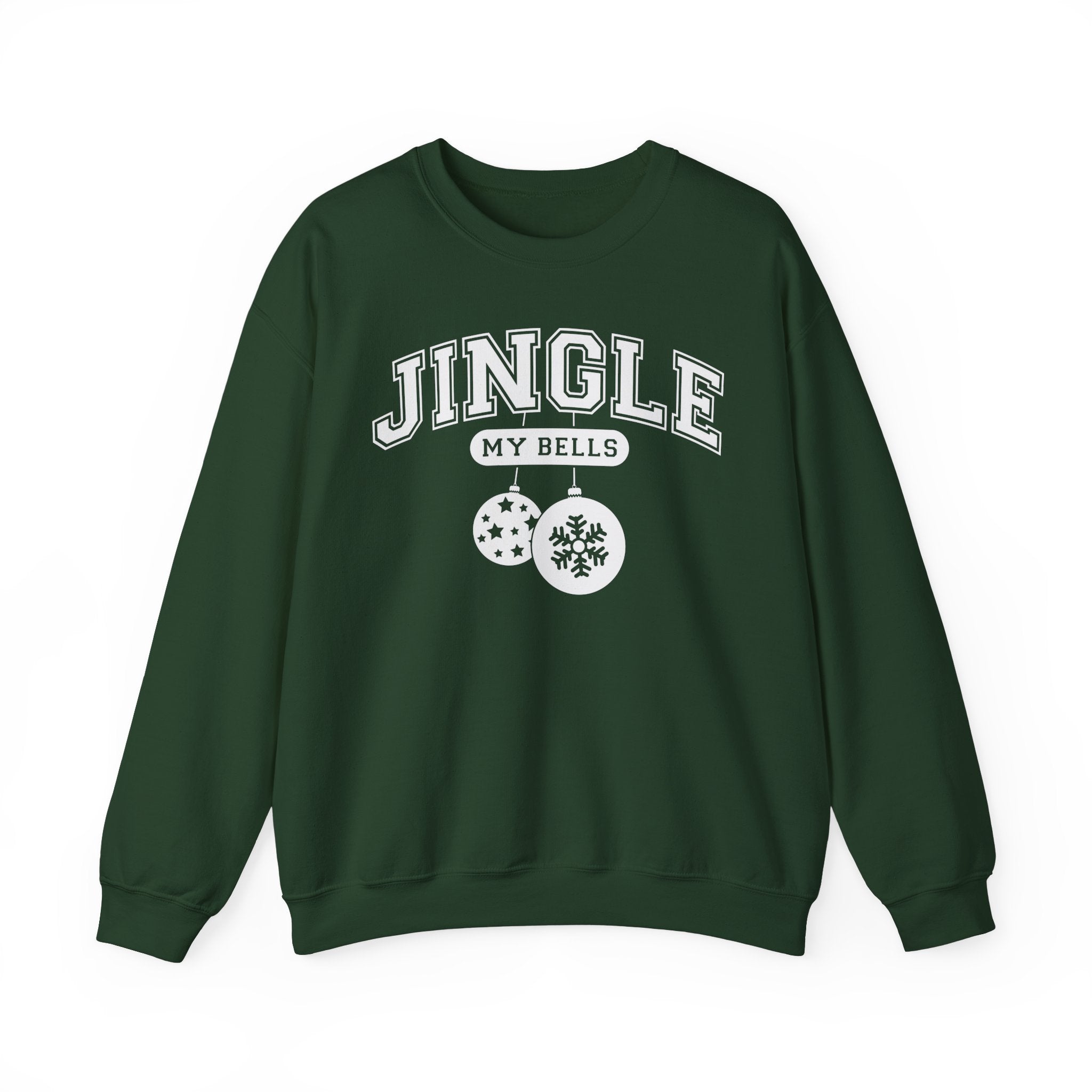 Feel The Joy & Jingle My Bells – Funny Couples Christmas Sweatshirt - Stonk Shark Co.