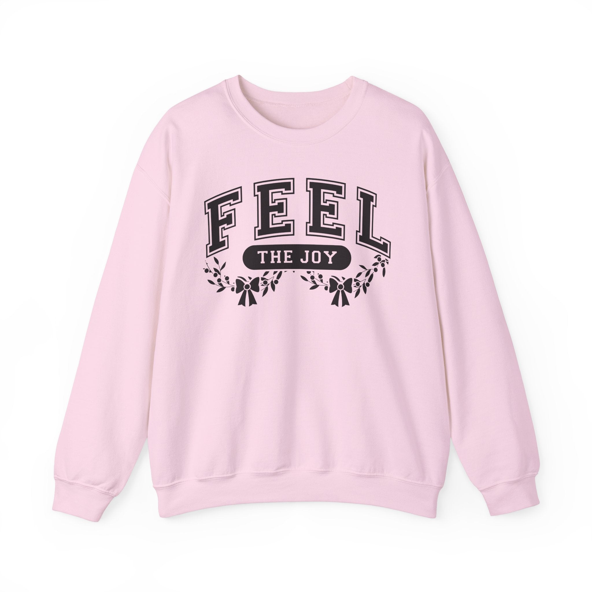 Feel The Joy & Jingle My Bells – Funny Couples Christmas Sweatshirt - Stonk Shark Co.