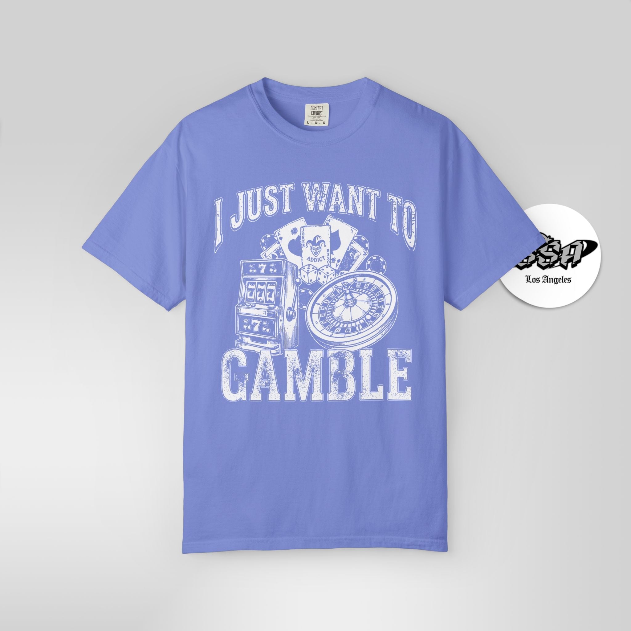 I Just Want To Gamble | Casino Gambling Meme T Shirt - Stonk Shark Co.