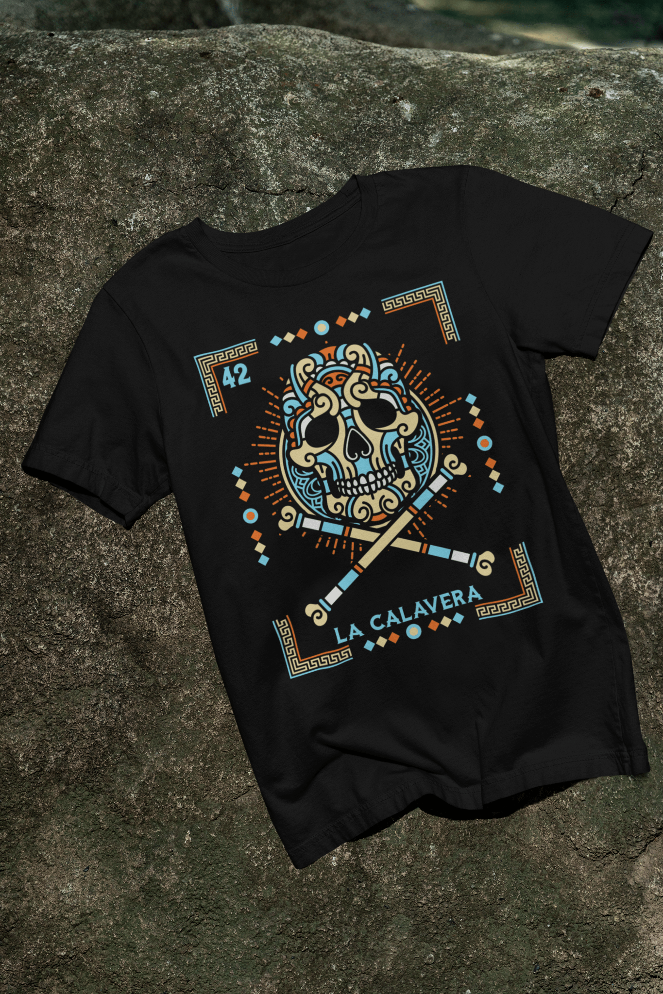 LA CALAVERA DIA DE LOS MUERTOS LOTERIA T SHIRT - Stonk Shark Co.