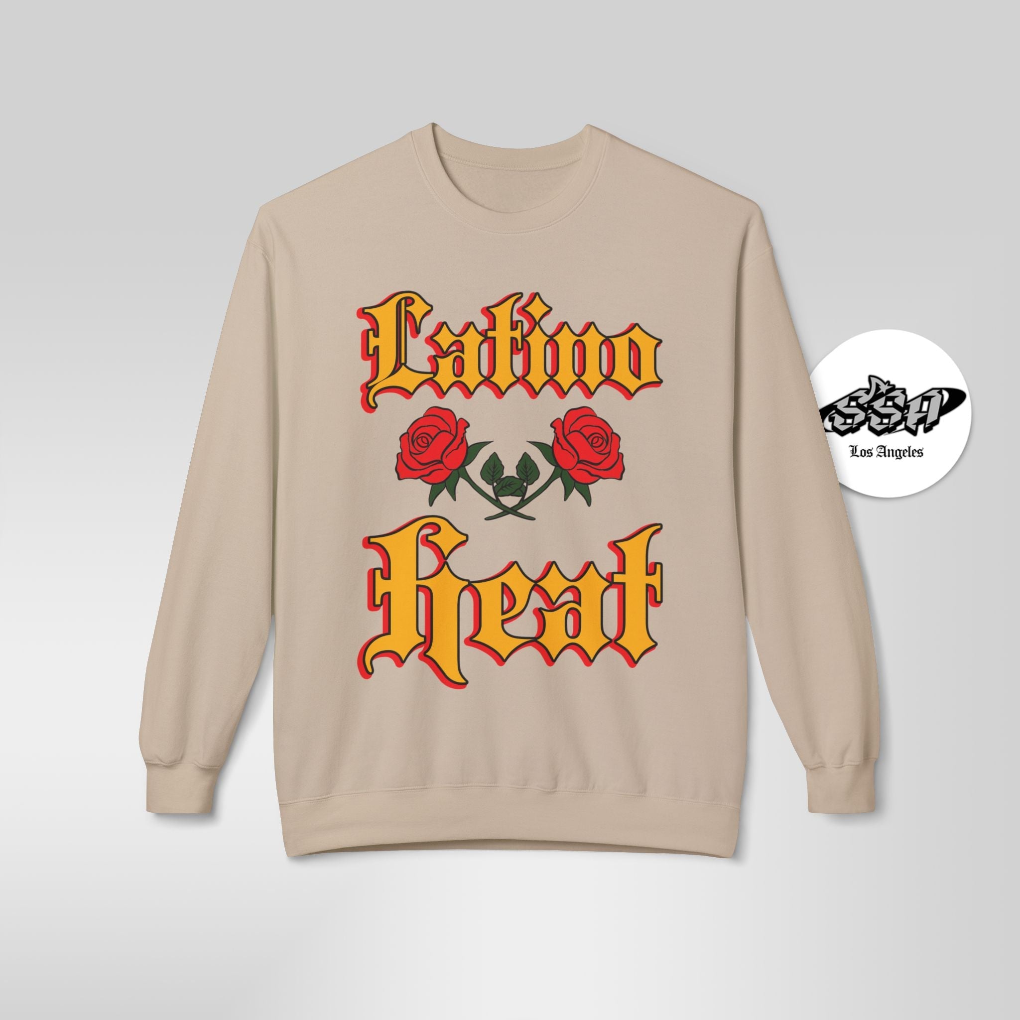 Latino Heat Shirt Chicano Style Roses Tee Latino Wrestling Inspired Sweatshirt - Stonk Shark Co.