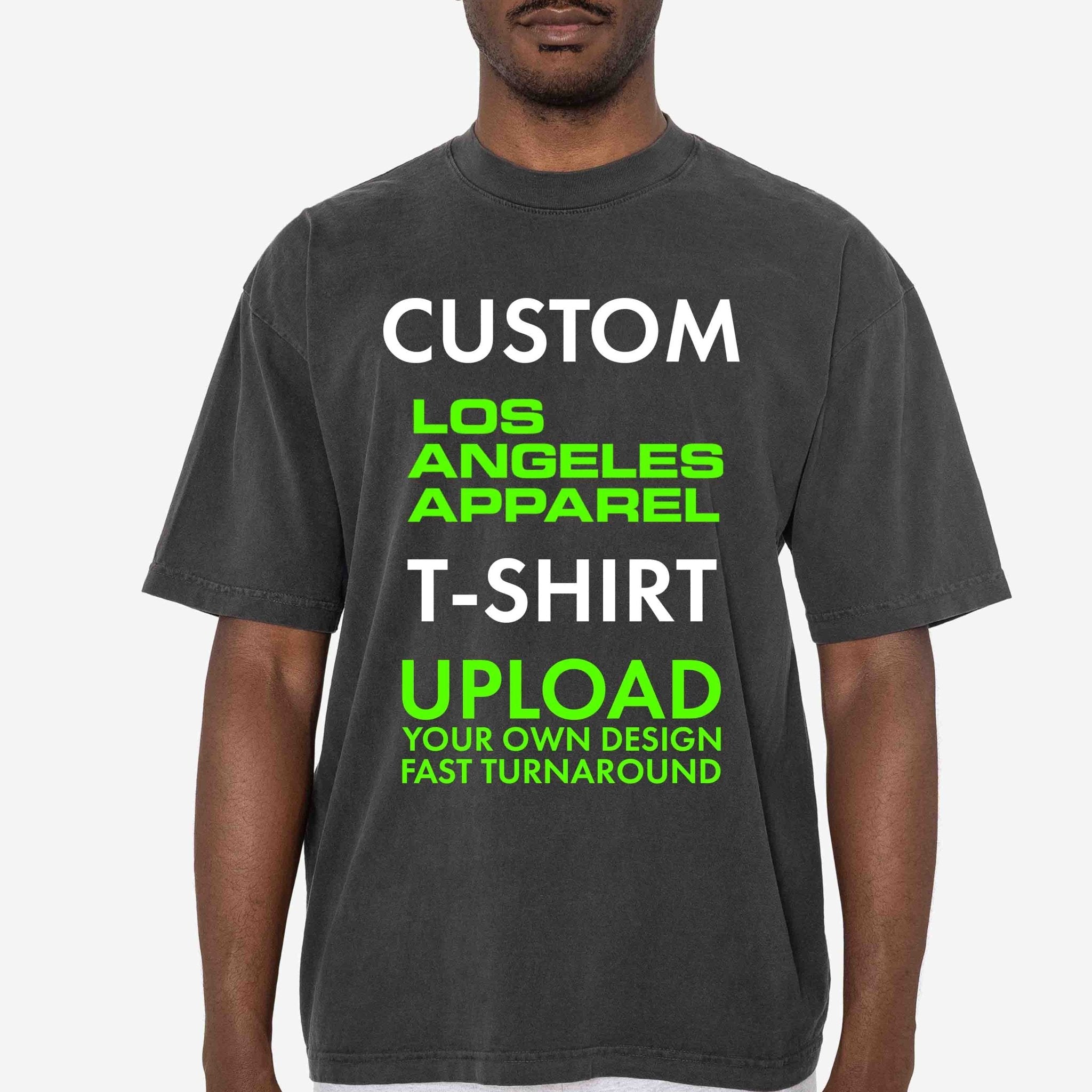 Los Angeles Apparel 1801GD Custom T Shirt - Upload Your Own Design | LA Apparel - Stonk Shark Co.