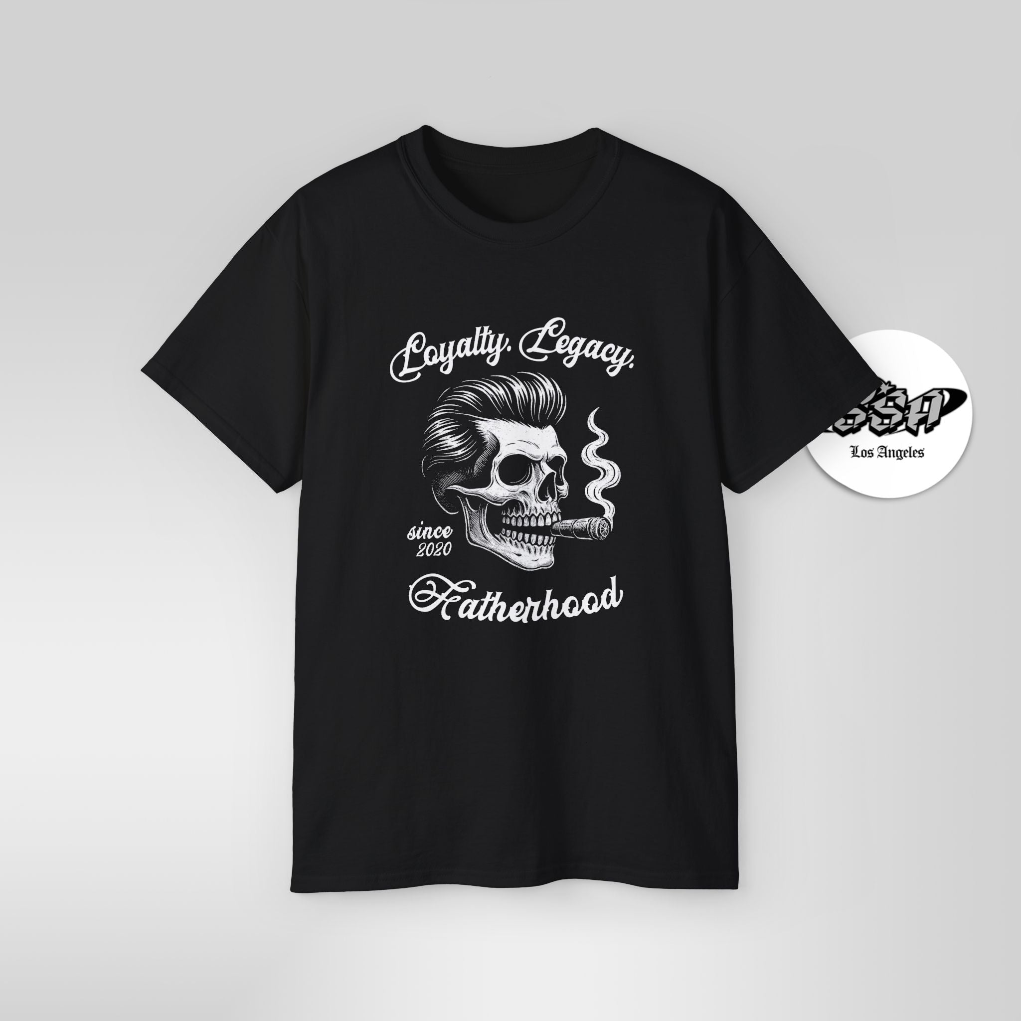 Loyalty. Legacy. Fatherhood. – Custom Year Skull Dad Shirt - Stonk Shark Co.