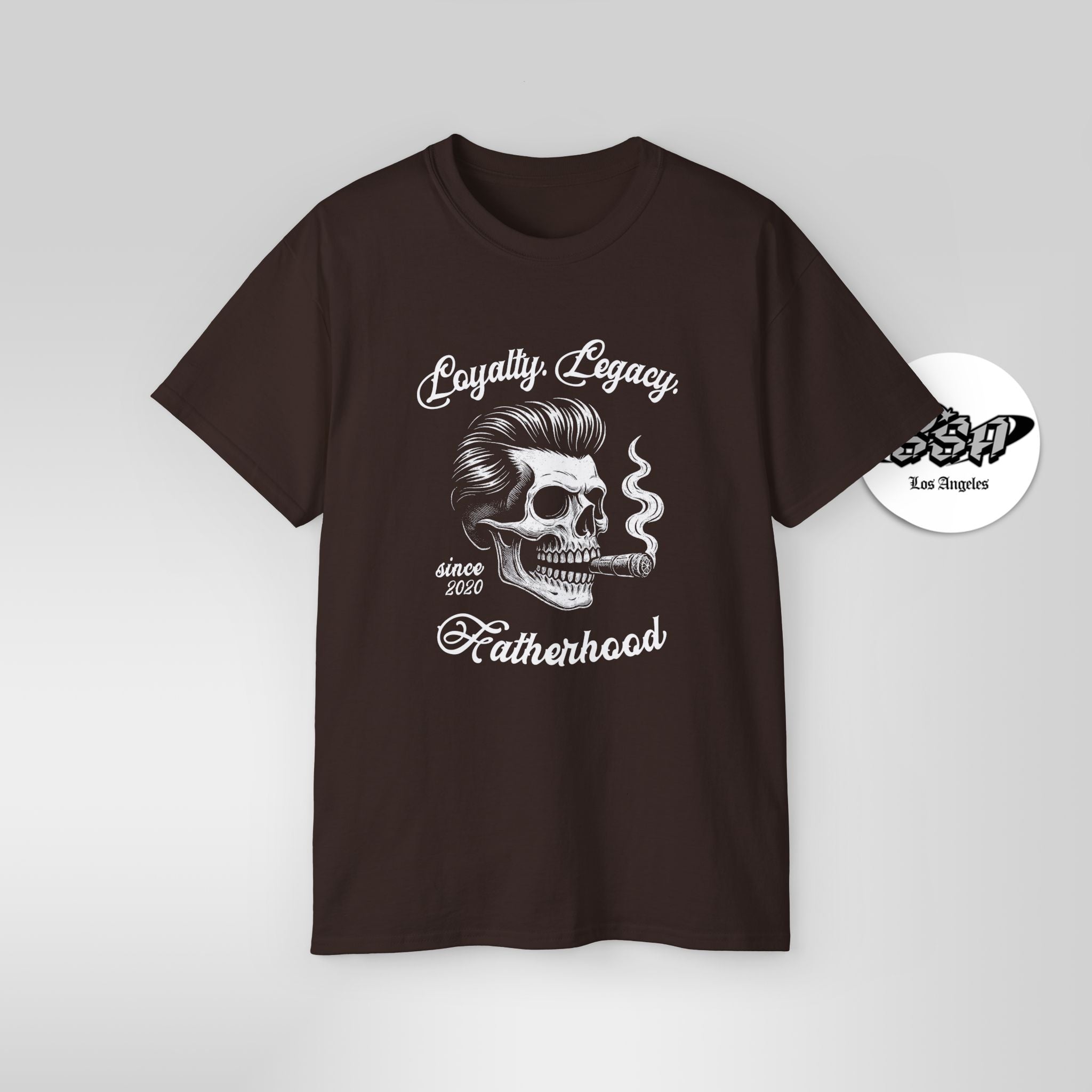 Loyalty. Legacy. Fatherhood. – Custom Year Skull Dad Shirt - Stonk Shark Co.