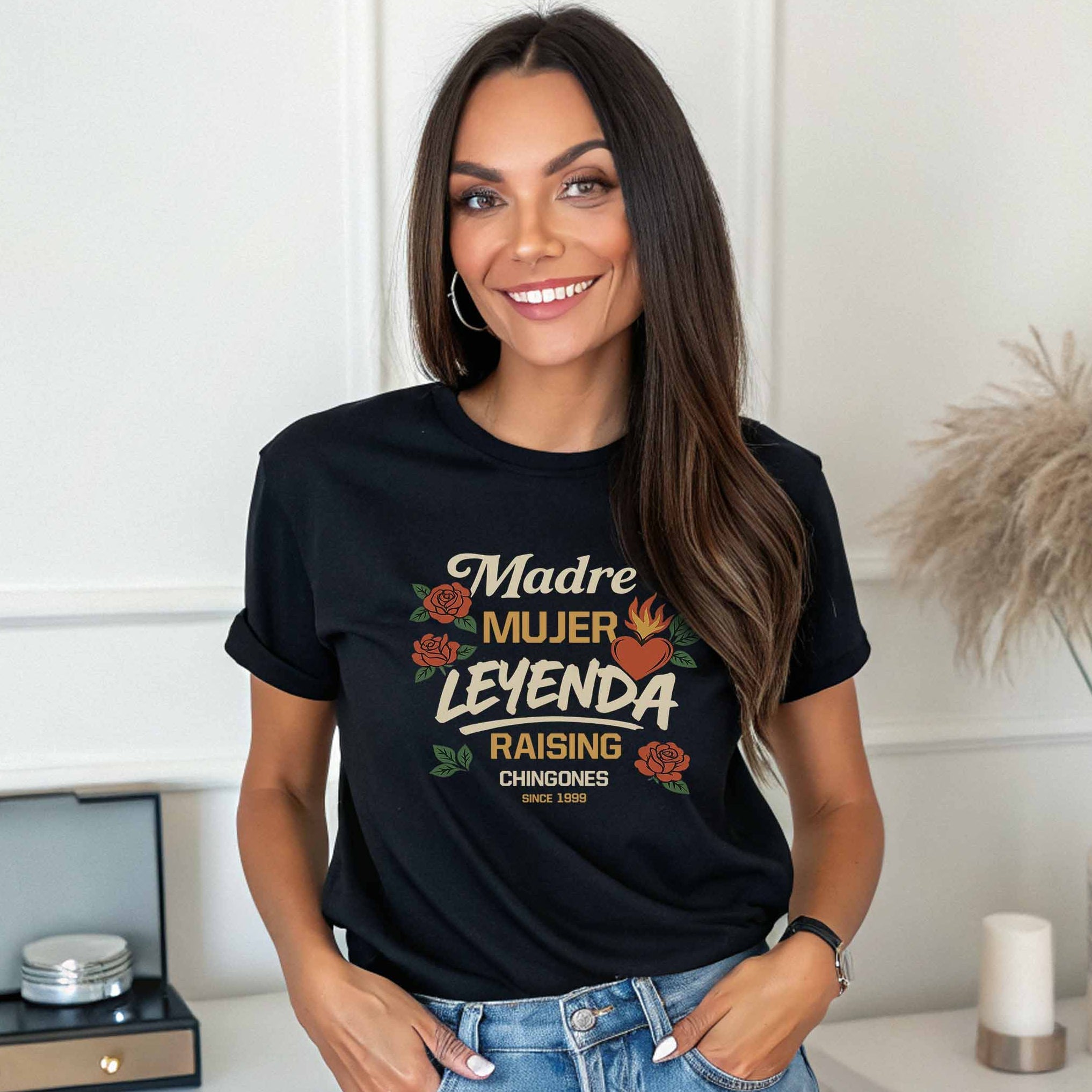 Madre Mujer Leyenda Shirt – Raising Chingones Since [Custom Year] – Latina Mom Shirt, Mother’s Day Gift, Mexican Mom Tee - Stonk Shark Co.