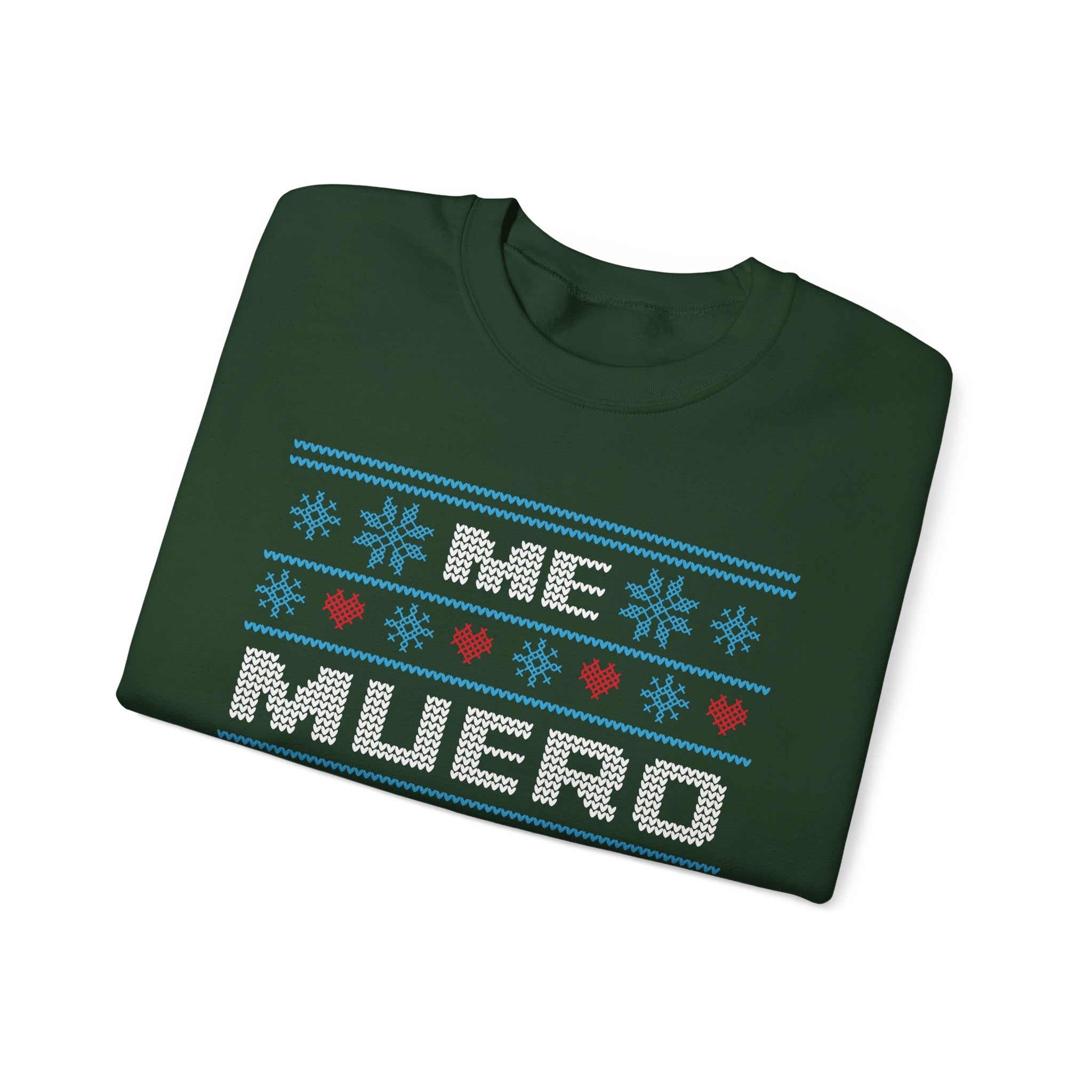 Me Muero De Frío Funny Spanish Ugly Christmas Sweater – Hilarious Winter Holiday Sweatshirt - Stonk Shark Co.