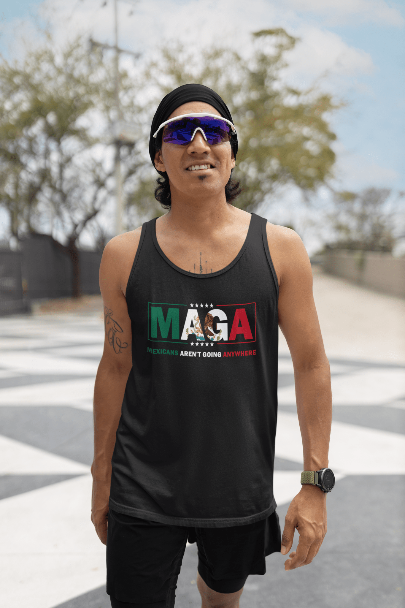 Mexicans Aren't Going Anywhere Unisex Tank Top - Stonk Shark Co.