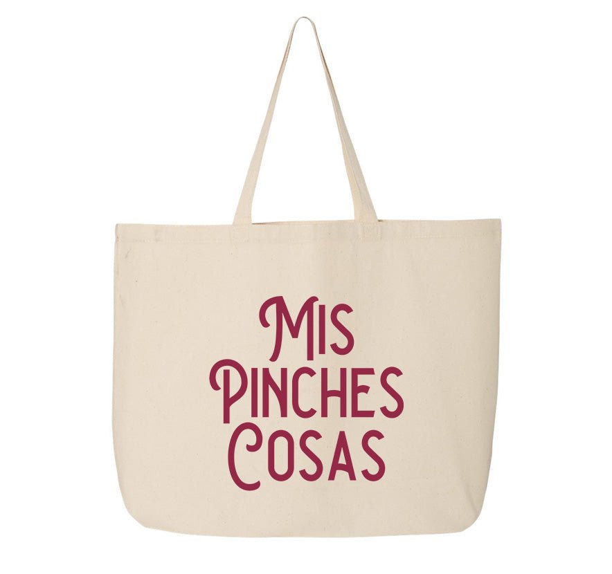 Mis Pinches Cosas Tote Bag – Funny Everyday Canvas Cotton Bag - Stonk Shark Co.
