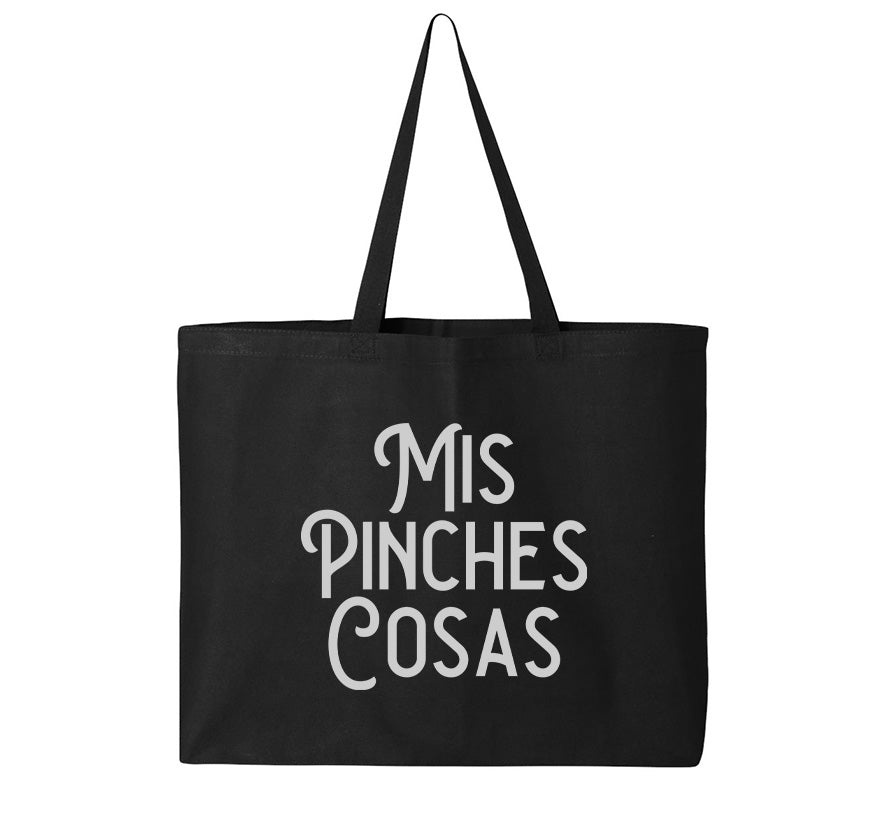 Mis Pinches Cosas Tote Bag – Funny Everyday Canvas Cotton Bag - Stonk Shark Co.