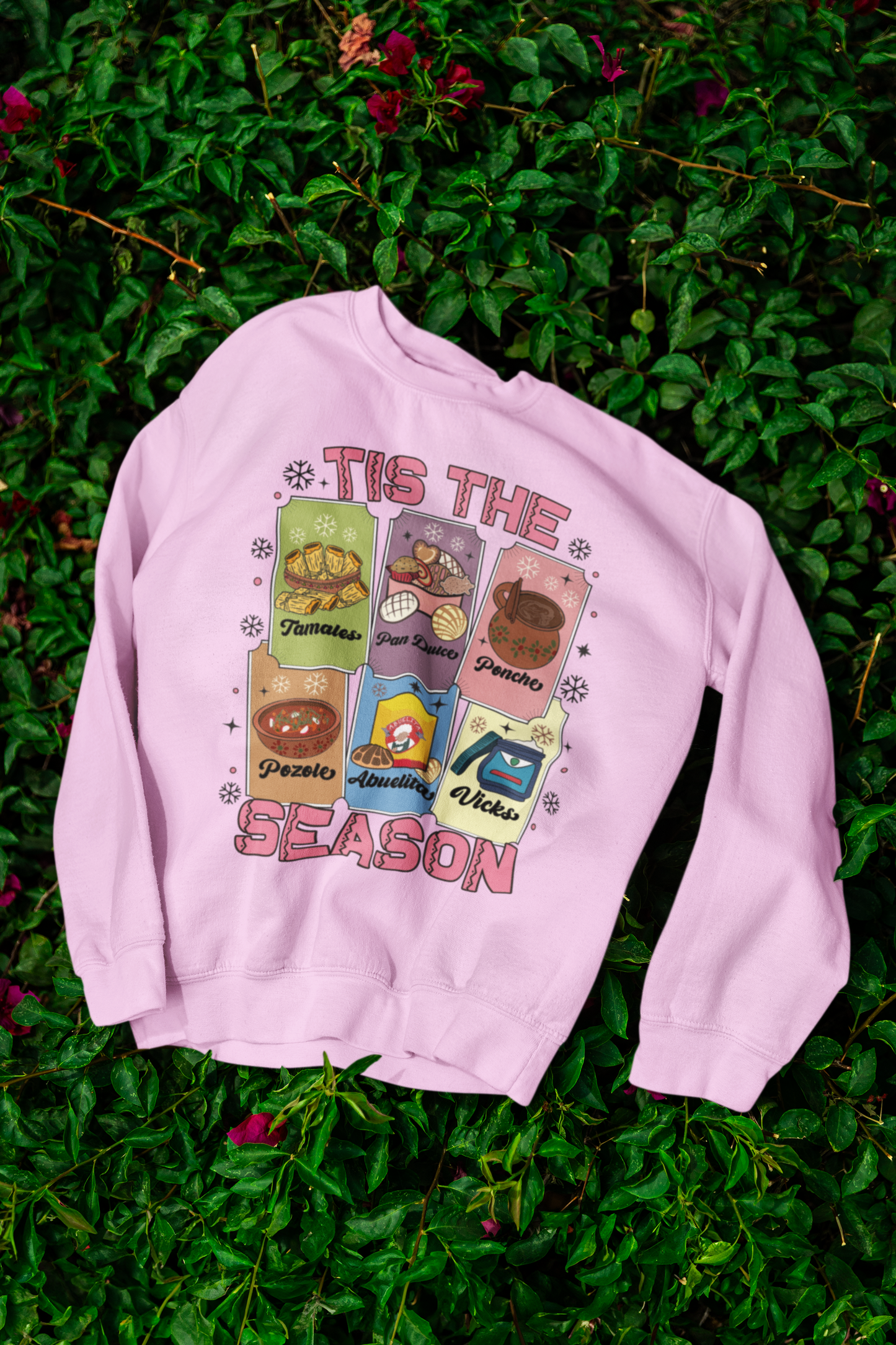 TIS THE SEASON - UGLY XMAS SWEATER  Holiday "Latino Traditions"