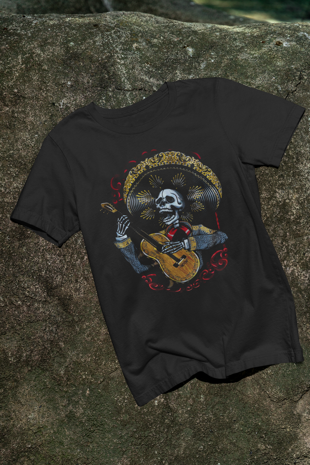 CHARRO DIA DE LOS MUERTOS T SHIRT