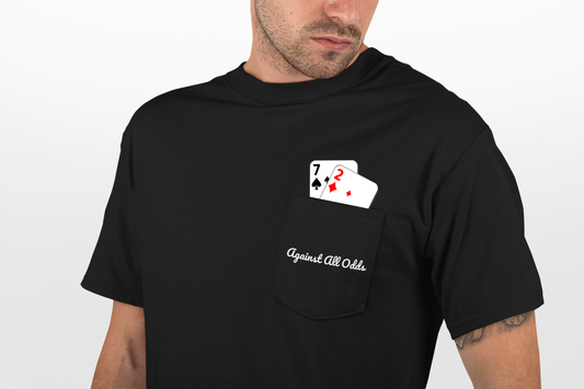 The Worst Hand in Poker Pocket T Shirt – 7 2 Offsuit “Against All Odds” Tee