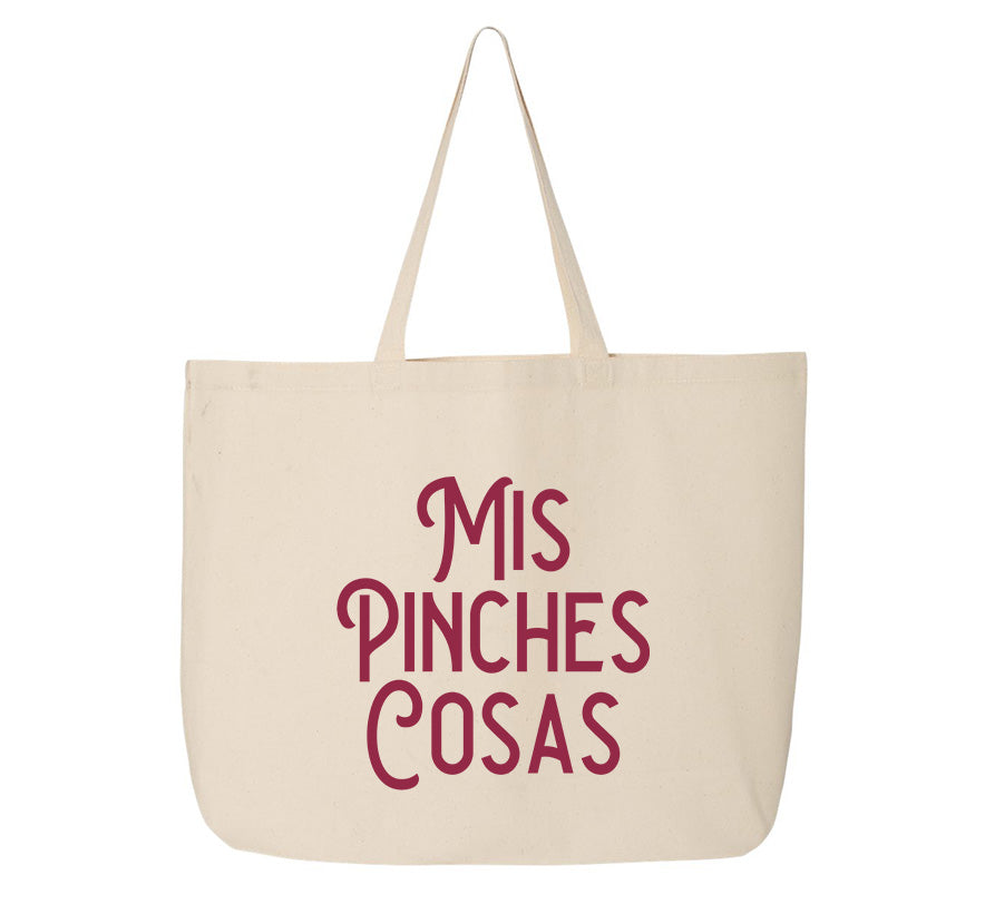 Mis Pinches Cosas Tote Bag – Funny Everyday Canvas Cotton Bag