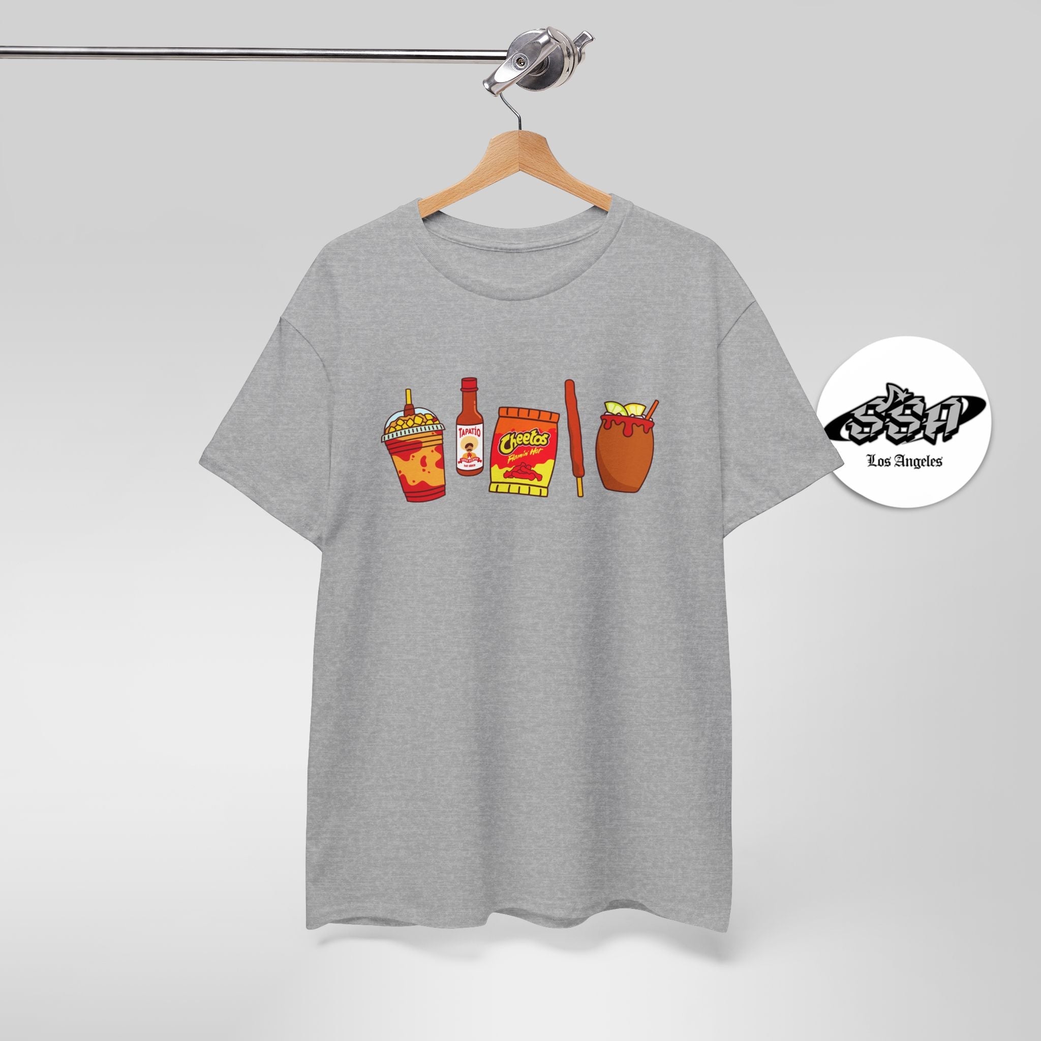 Pa’ Los Picositos T-Shirt – Chamoy, Hot Chips, & Hot Sauce Mexican Snack Tee - Stonk Shark Co.