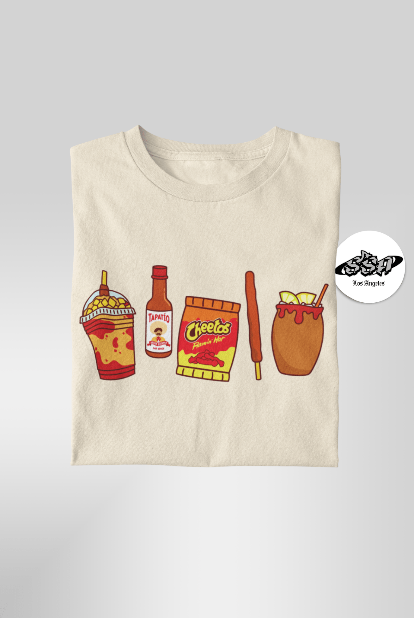 Pa’ Los Picositos T-Shirt – Chamoy, Hot Chips, & Hot Sauce Mexican Snack Tee - Stonk Shark Co.