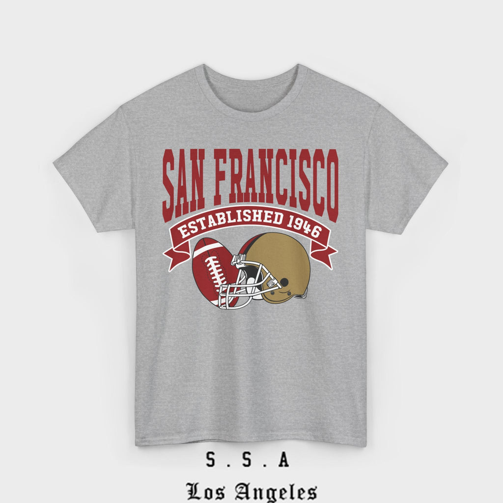 San Francisco Classic Football Collegiate T-Shirt - Stonk Shark Co.