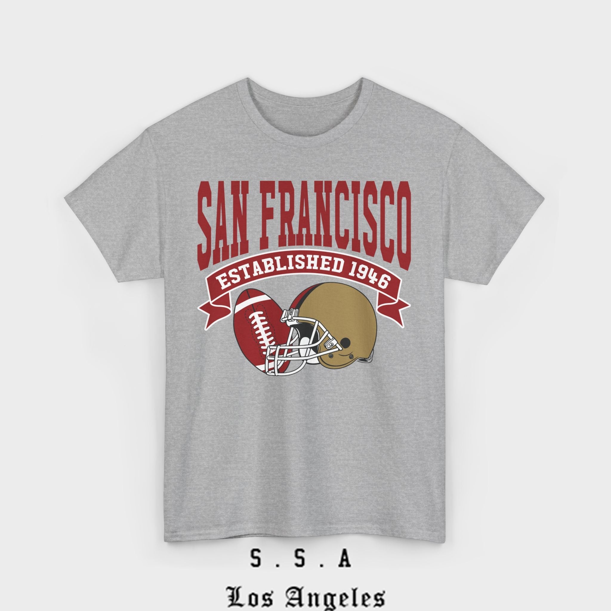 San Francisco Classic Football Collegiate T-Shirt - Stonk Shark Co.