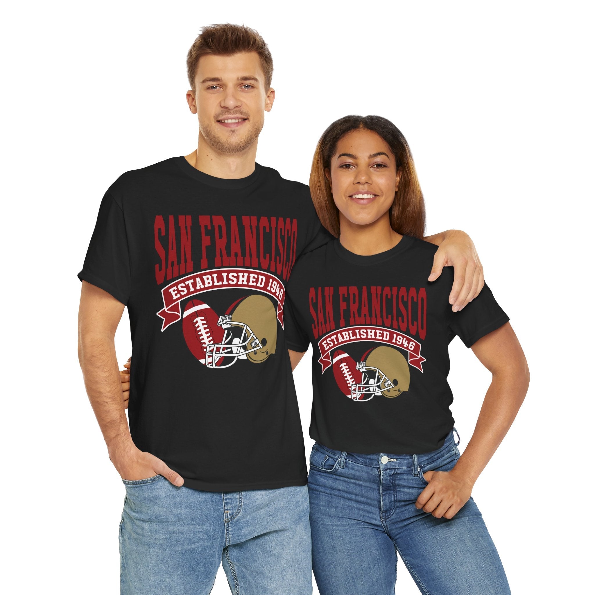 San Francisco Classic Football Collegiate T-Shirt - Stonk Shark Co.