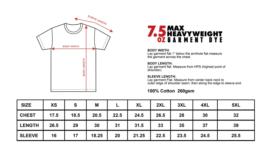 SHAKA WEAR 7.5 OZ Garment Dyed Max Heavyweight Short Sleeve T-Shirt - Stonk Shark Co.