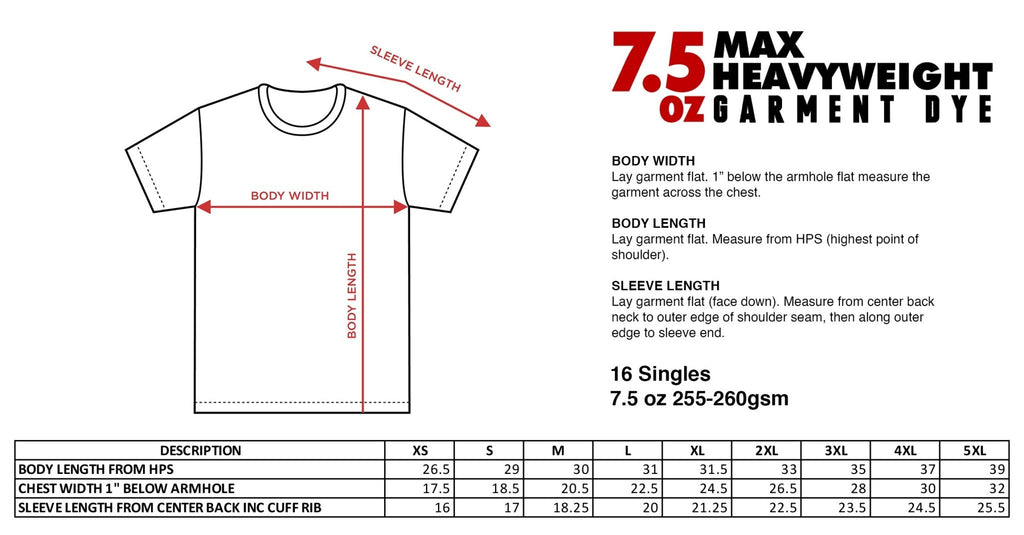 Shaka Wear 7.5oz Garment Dyed Max Weight Oversized Custom T Shirt - Stonk Shark Co.