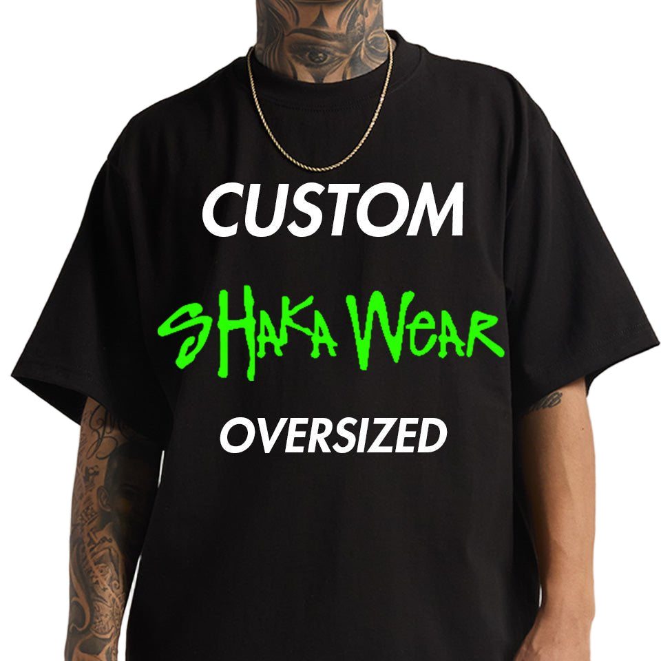 Shaka Wear 7.5oz Garment Dyed Max Weight Oversized Custom T Shirt - Stonk Shark Co.