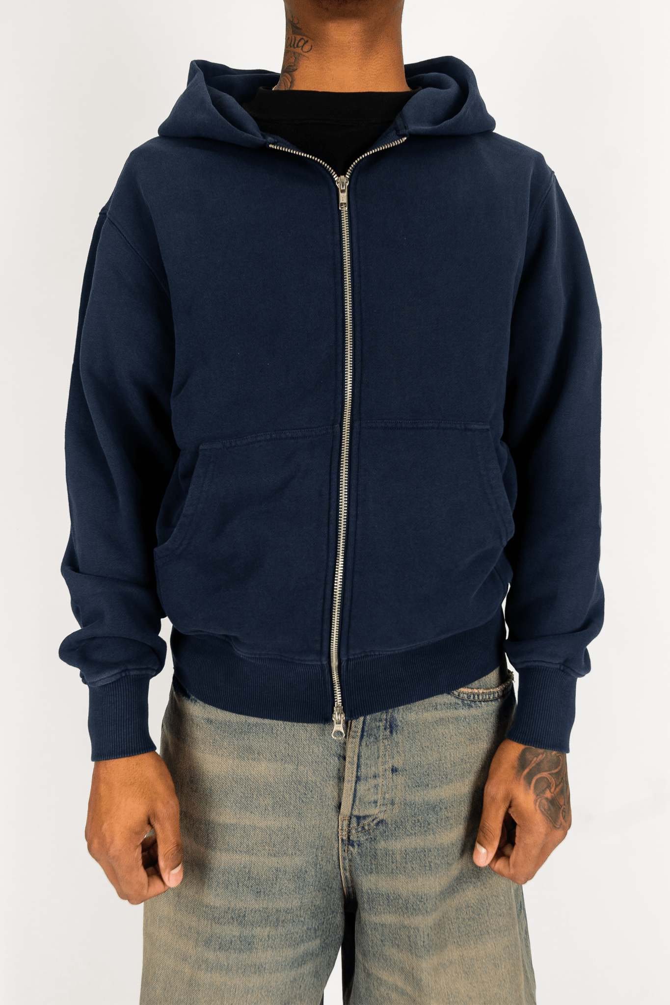 Shaka Wear Garment Dye Zip Up Fleece Hoodie - Stonk Shark Co.