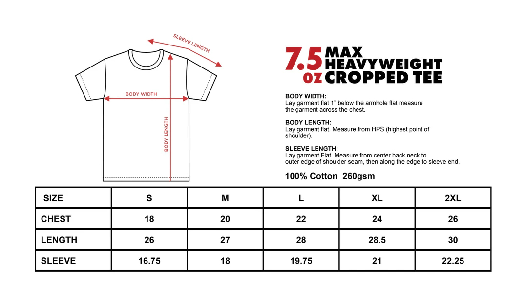 SHAKA WEAR | Max Heavyweight Cropped Tee - Stonk Shark Co.