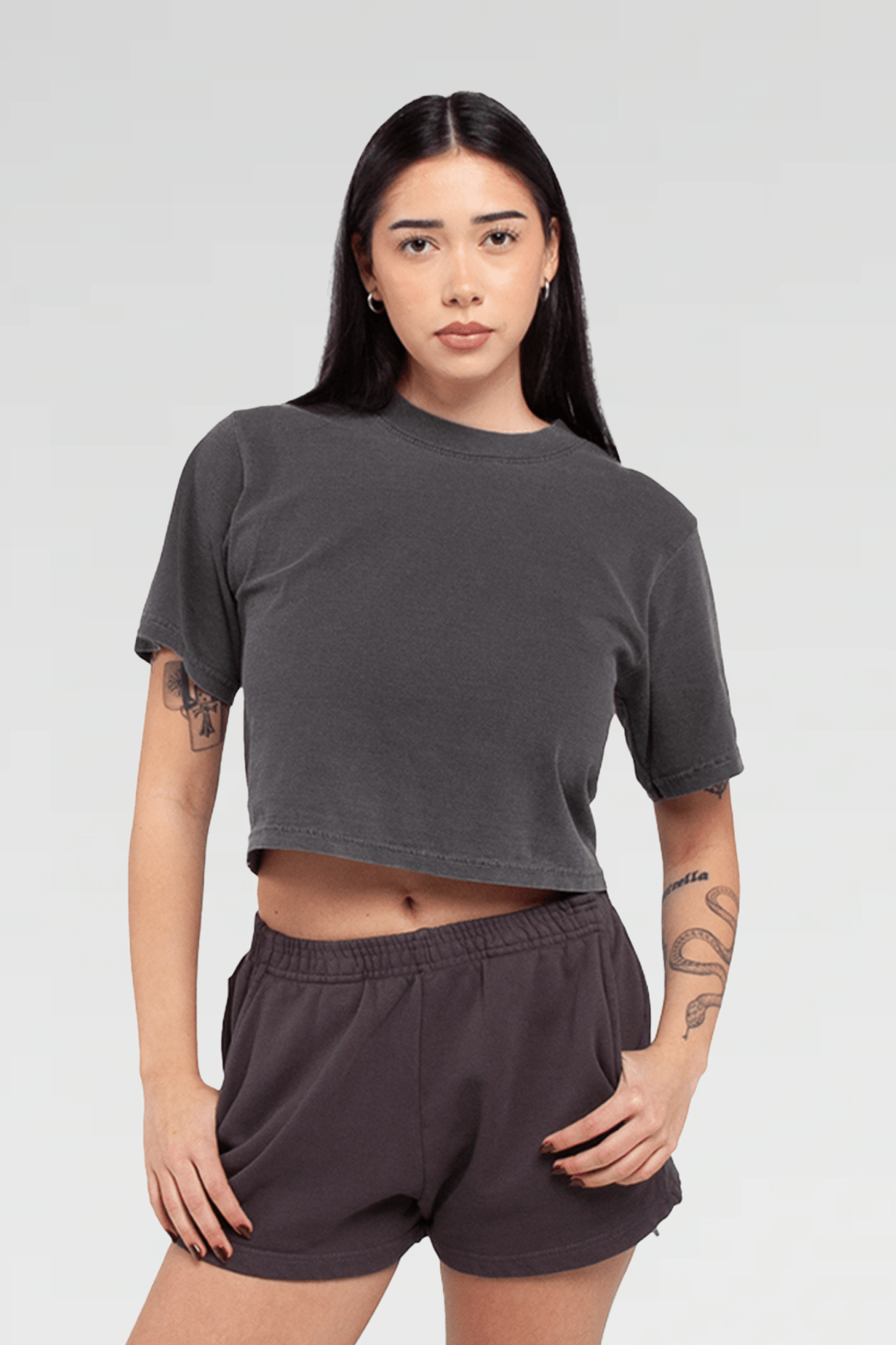 Shaka Wear Womens Garment Dye Crop Top - Stonk Shark Co.