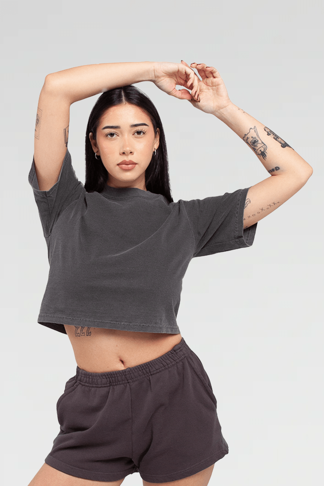 Shaka Wear Womens Garment Dye Crop Top - Stonk Shark Co.