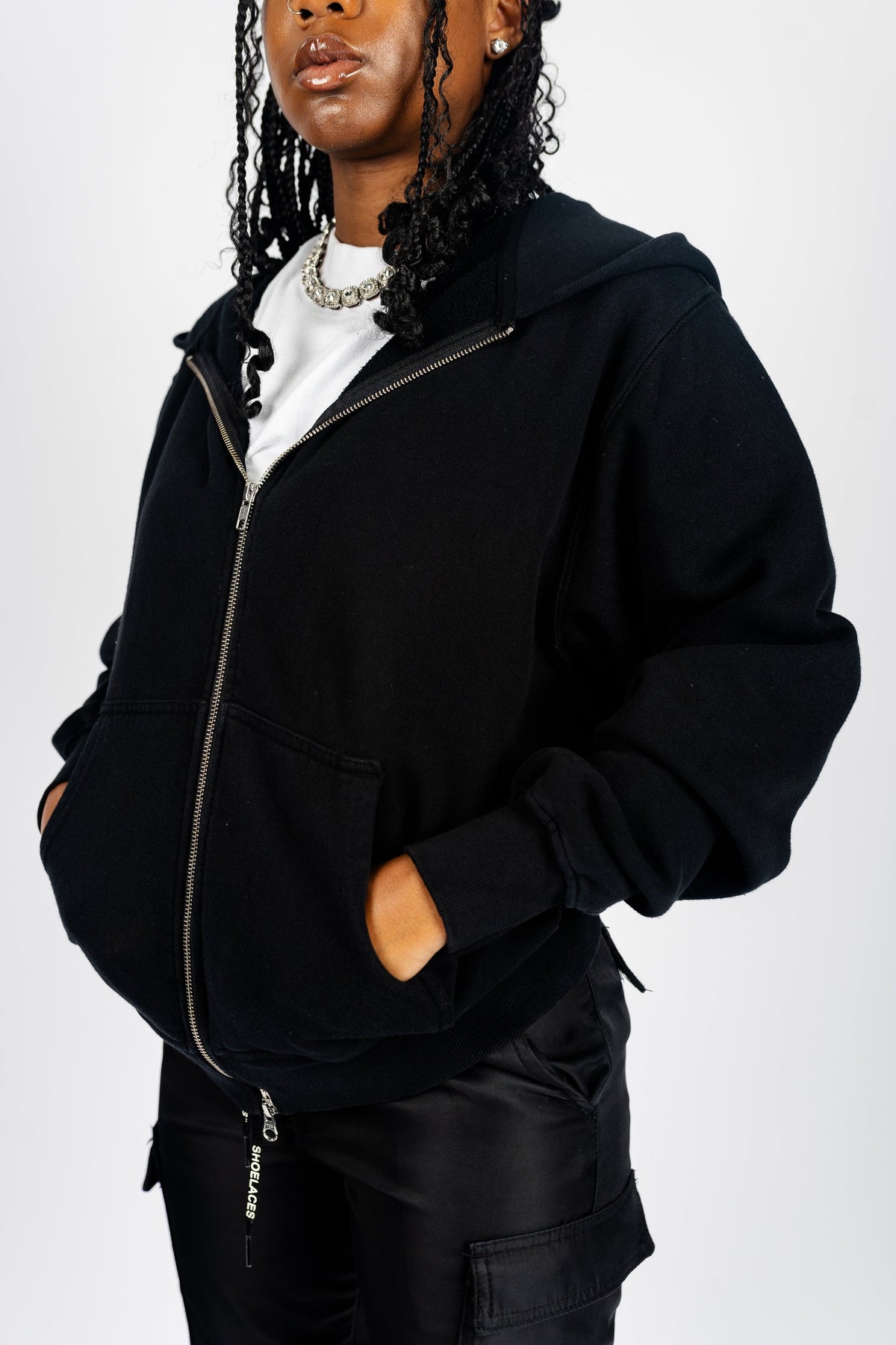Shaka Wear Garment Dye Zip Up Fleece Hoodie