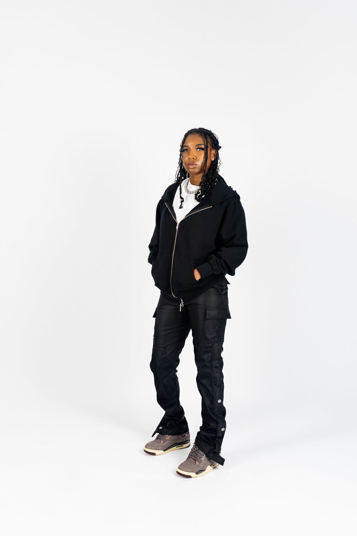 Shaka Wear Garment Dye Zip Up Fleece Hoodie