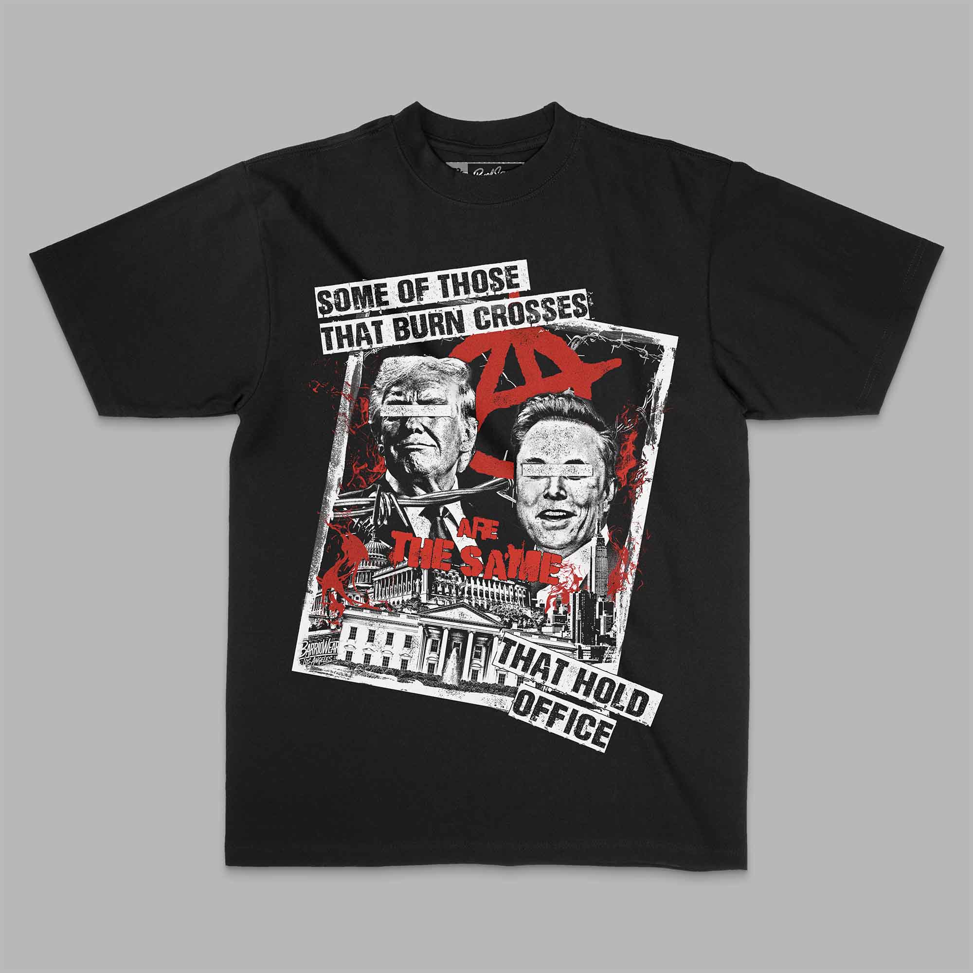 Some of Those That Burn Crosses Are the Same That Hold Office - Activists and Political Protest T-Shirt - Stonk Shark Co.