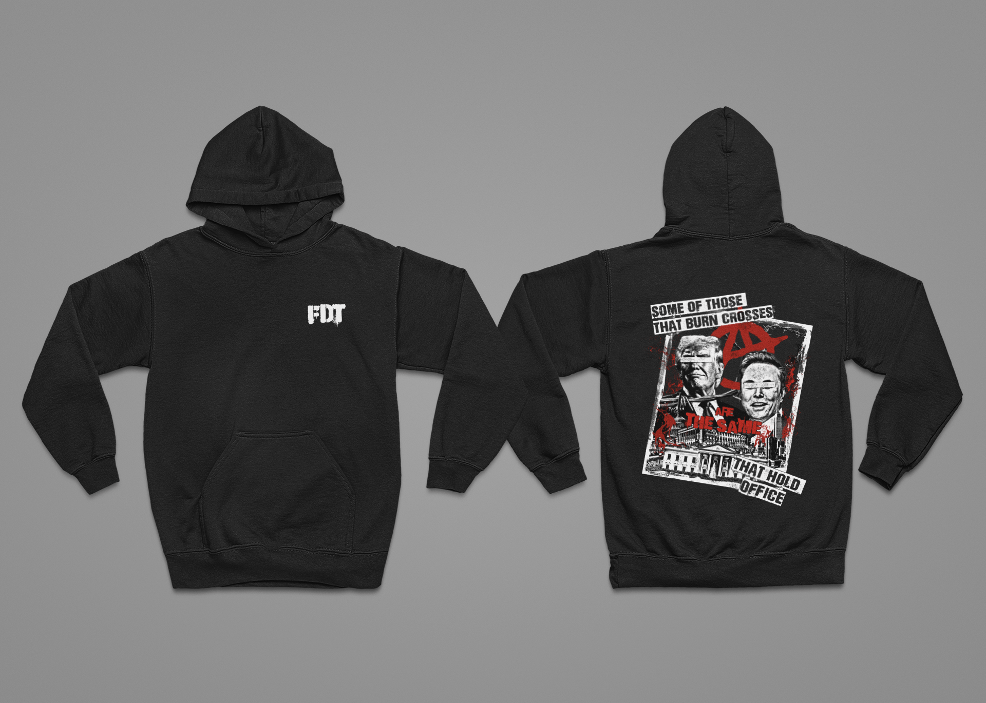 Some of Those That Burn Crosses Are the Same That Hold Office - Activists and Political Protest T-Shirt - Stonk Shark Co.