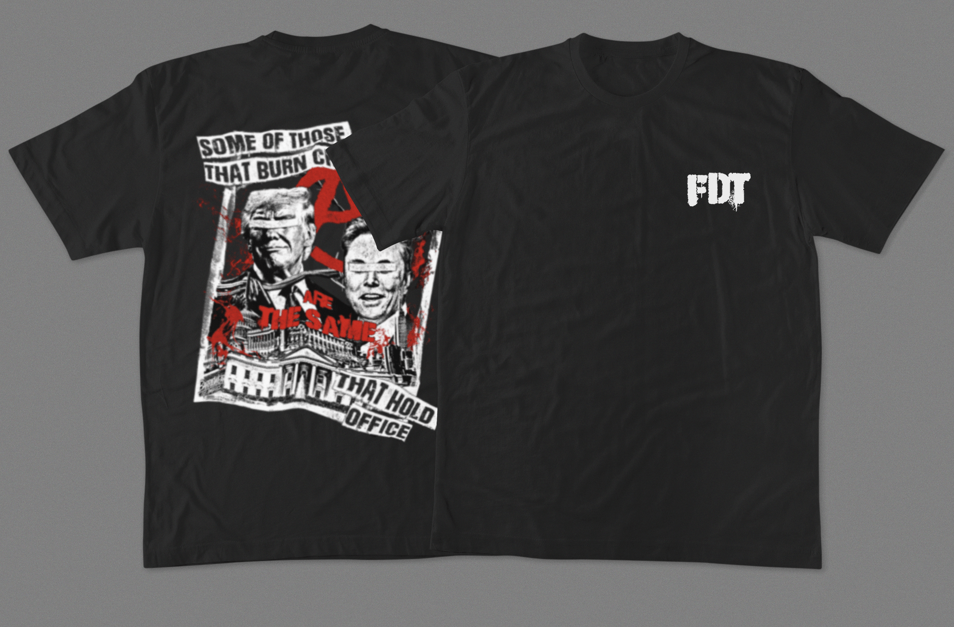 Some of Those That Burn Crosses Are the Same That Hold Office - Activists and Political Protest T-Shirt - Stonk Shark Co.