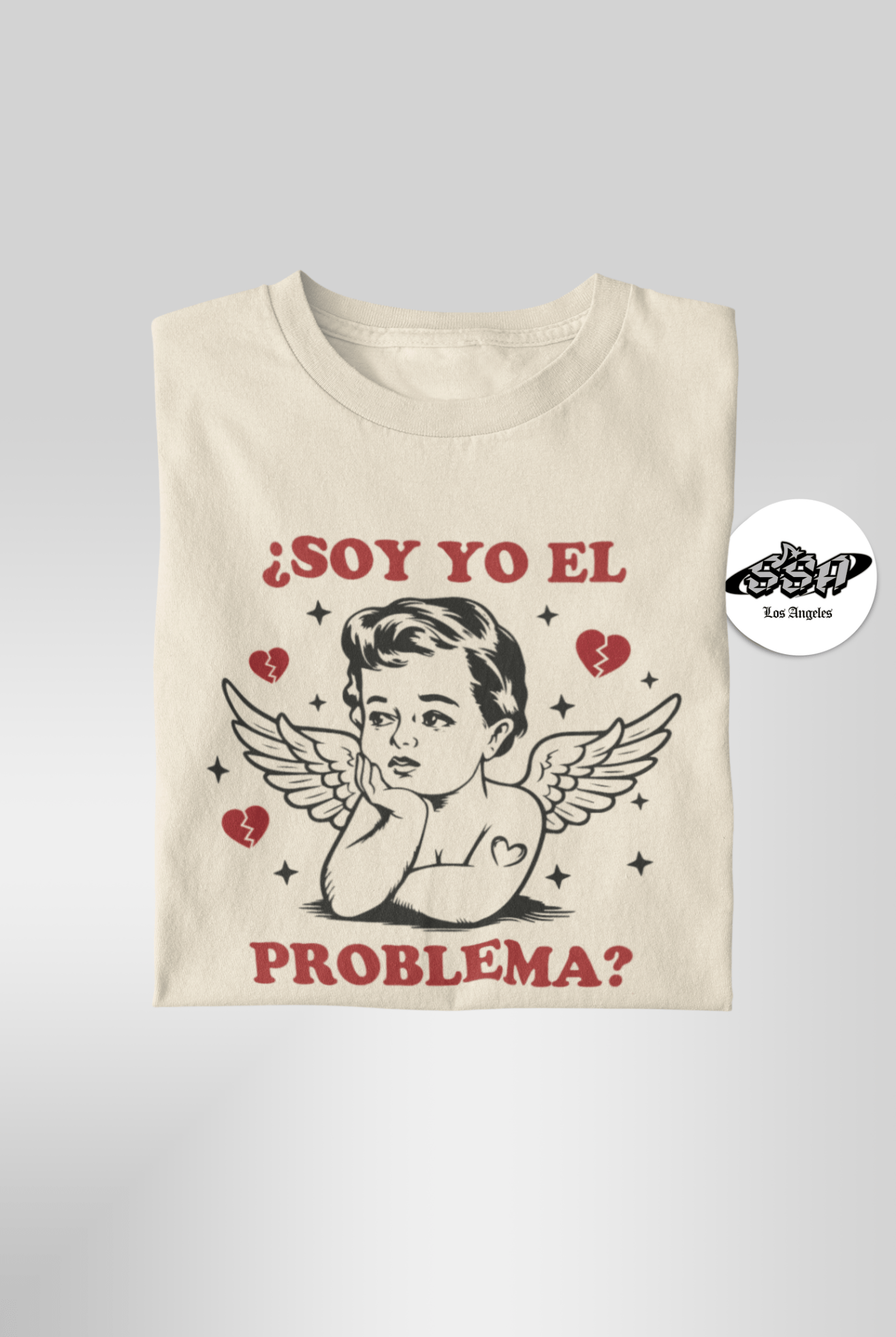 ¿Soy Yo El Problema? Funny Spanish Quote Angel T-Shirt - Stonk Shark Co.