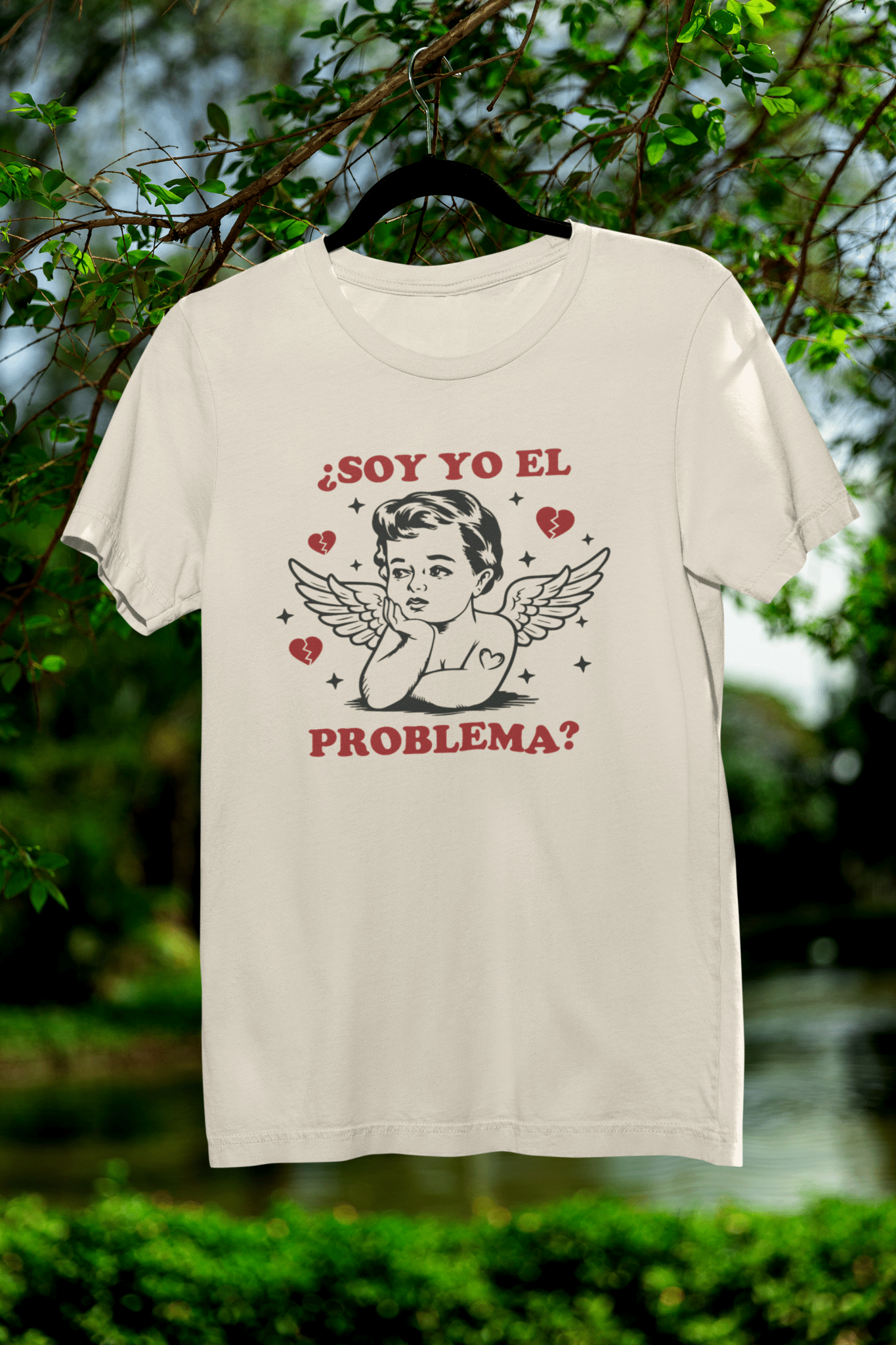 ¿Soy Yo El Problema? Funny Spanish Quote Angel T-Shirt - Stonk Shark Co.