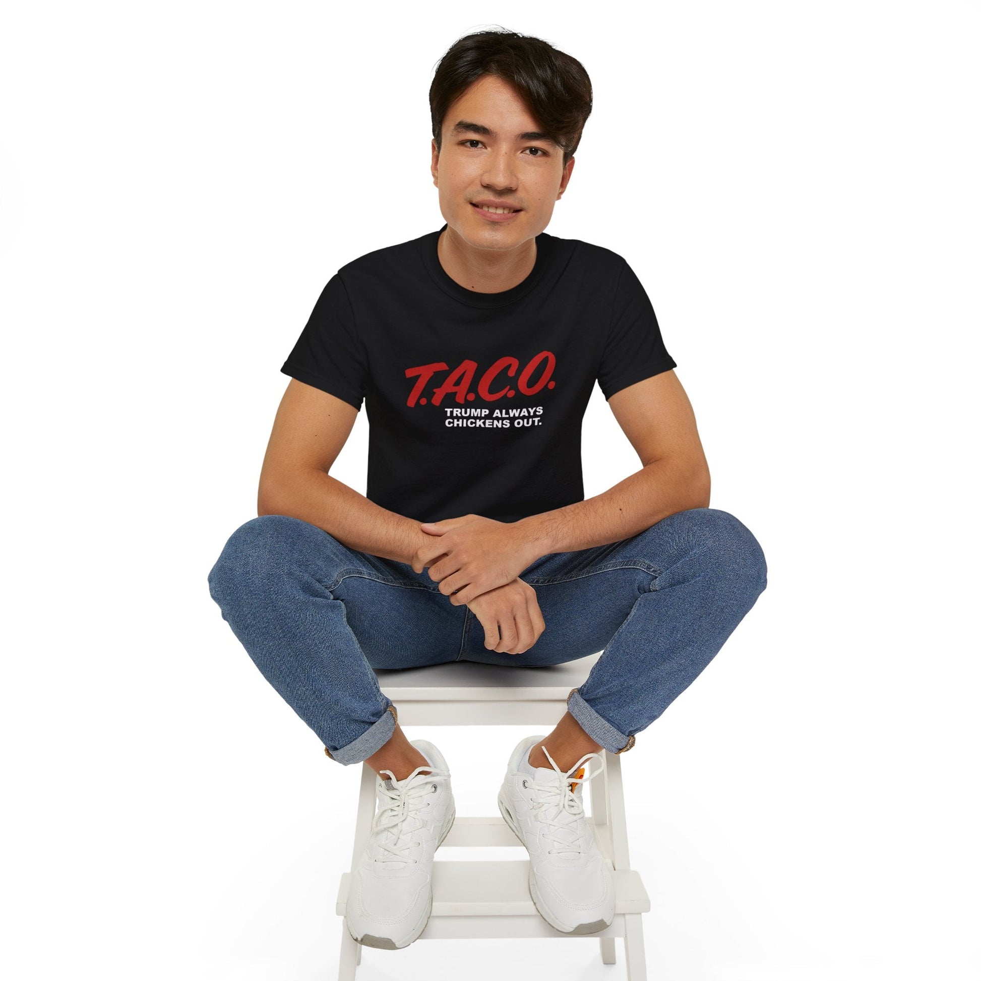 T.A.C.O. Parody Shirt – Retro D.A.R.E. Style | Funny Trump Meme Tee - Stonk Shark Co.