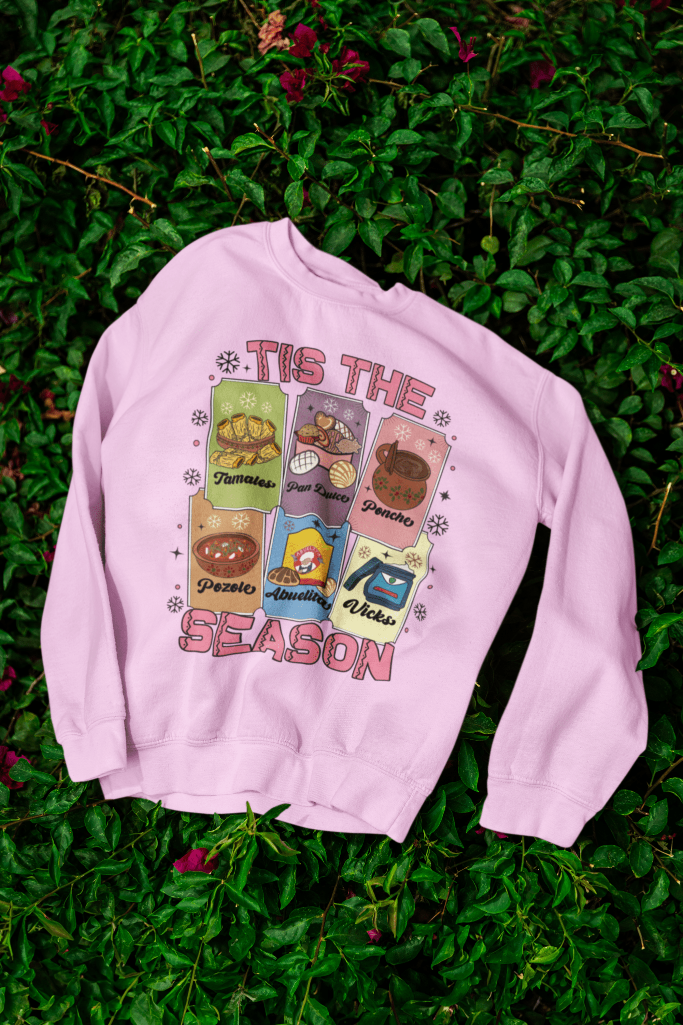 TIS THE SEASON - UGLY XMAS SWEATER Holiday "Latino Traditions" - Stonk Shark Co.