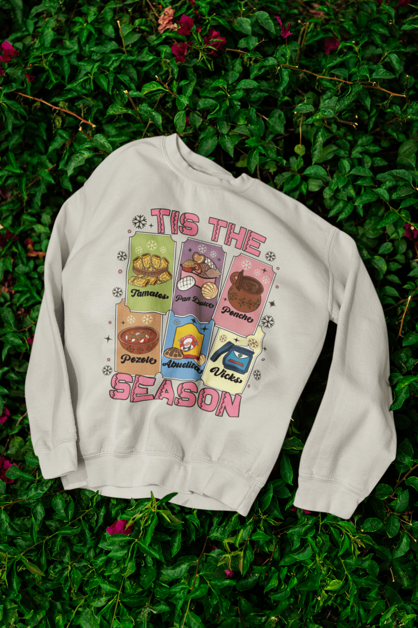 TIS THE SEASON - UGLY XMAS SWEATER Holiday "Latino Traditions" - Stonk Shark Co.