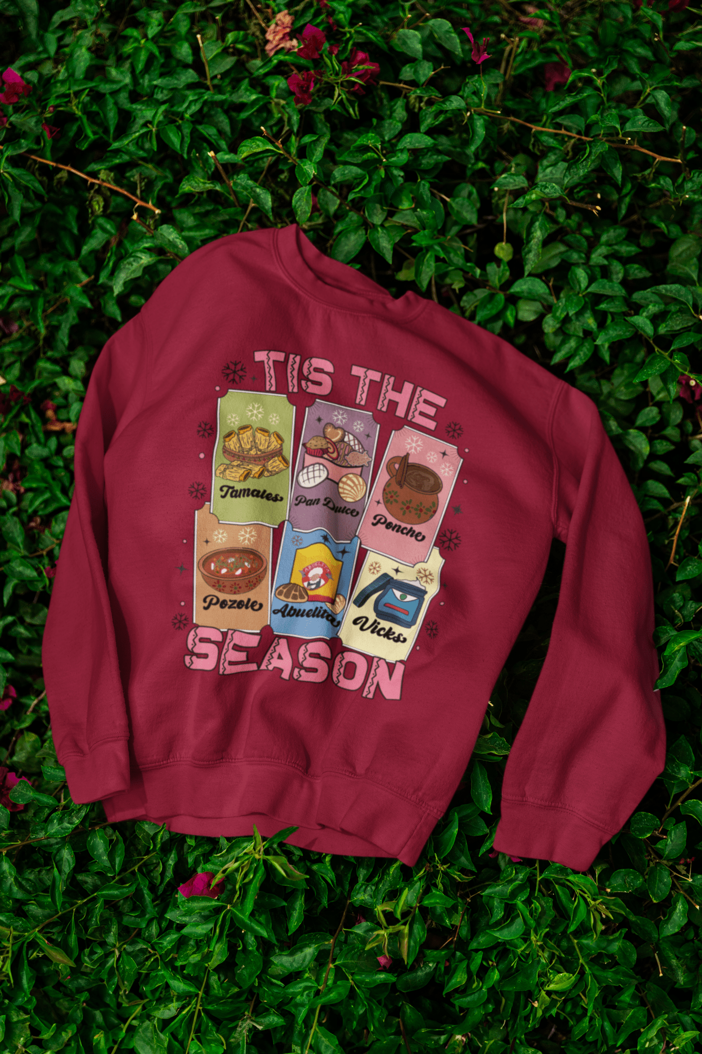 TIS THE SEASON - UGLY XMAS SWEATER Holiday "Latino Traditions" - Stonk Shark Co.