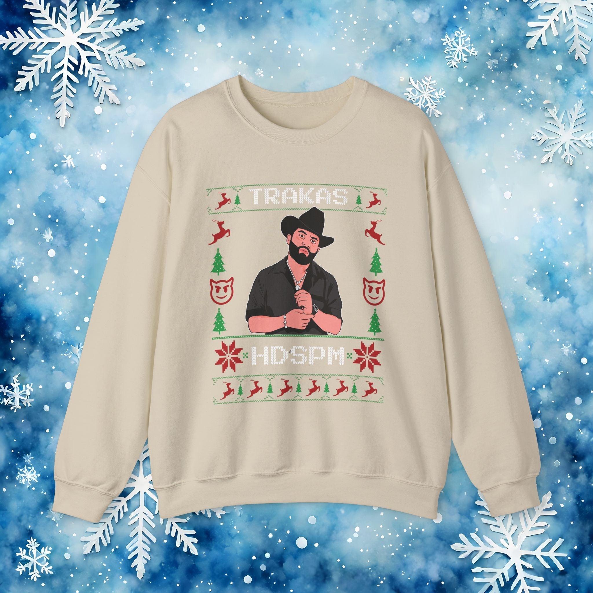 Trakas HSDPM Ugly Christmas Sweater – Belicon Style Sweatshirt - Stonk Shark Co.