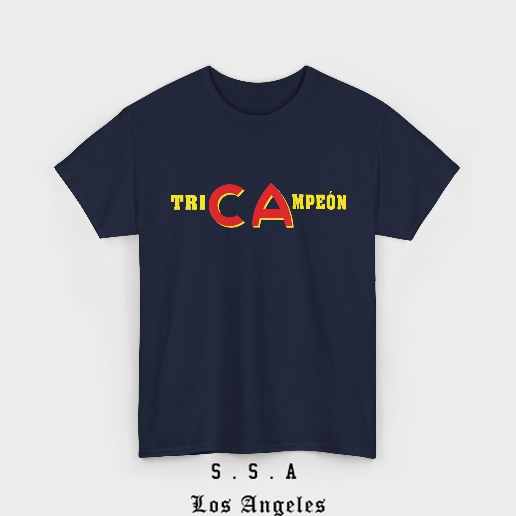 Tricampeón Futbol– Mexican Soccer Tee - Stonk Shark Co.
