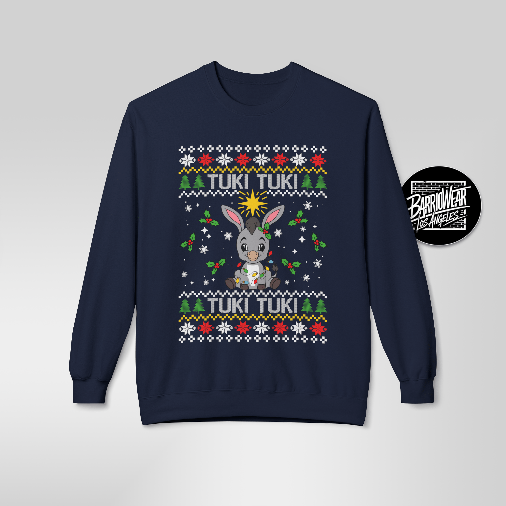 TUKI TUKI - "Burrito Sabanero" UGLY XMAS SWEATER Festive Holiday Sweater - Stonk Shark Co.
