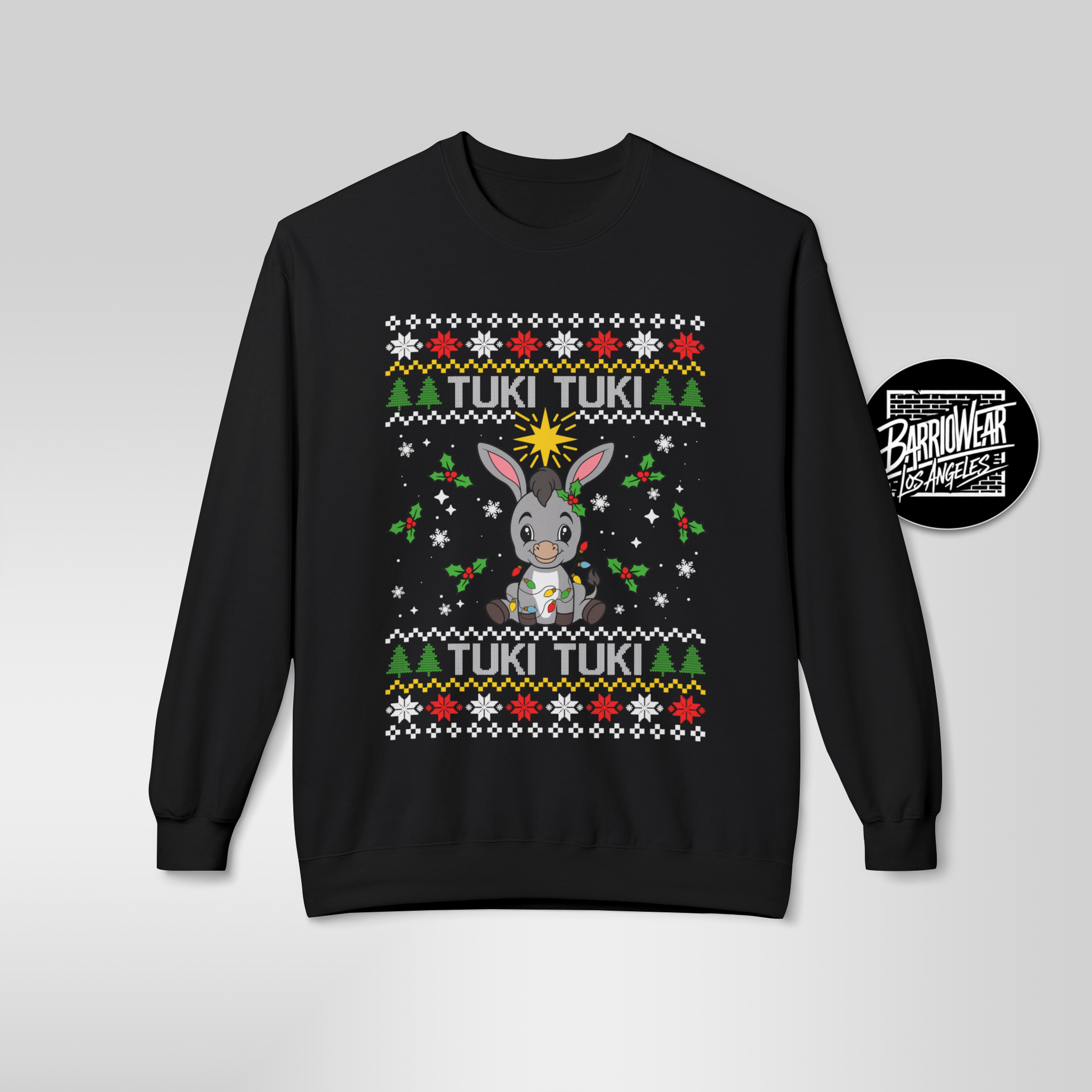 TUKI TUKI - "Burrito Sabanero" UGLY XMAS SWEATER Festive Holiday Sweater - Stonk Shark Co.