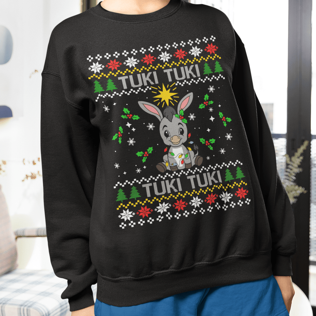 TUKI TUKI - "Burrito Sabanero" UGLY XMAS SWEATER Festive Holiday Sweater - Stonk Shark Co.