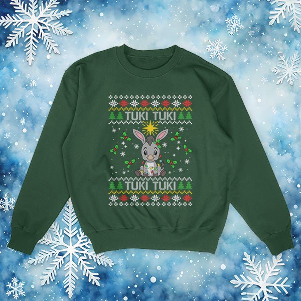 TUKI TUKI - UGLY XMAS SWEATER "Burrito Sabanero" Festive Holiday Sweater - Stonk Shark Co.