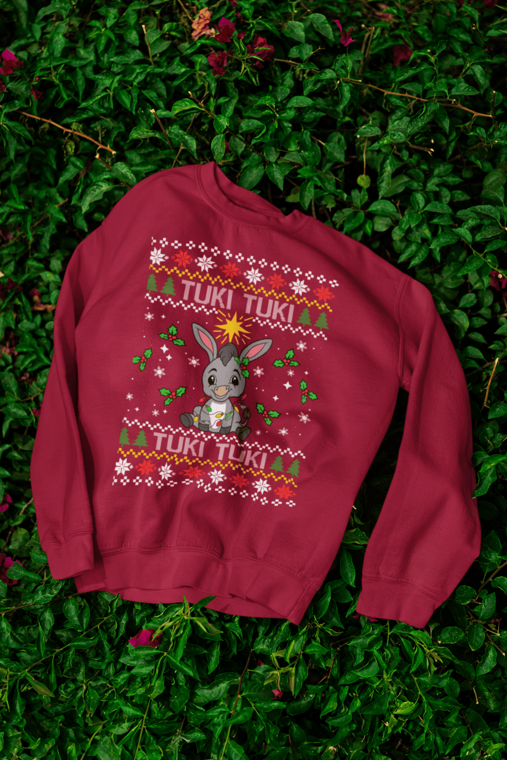 TUKI TUKI - UGLY XMAS SWEATER "Burrito Sabanero" Festive Holiday Sweater - Stonk Shark Co.