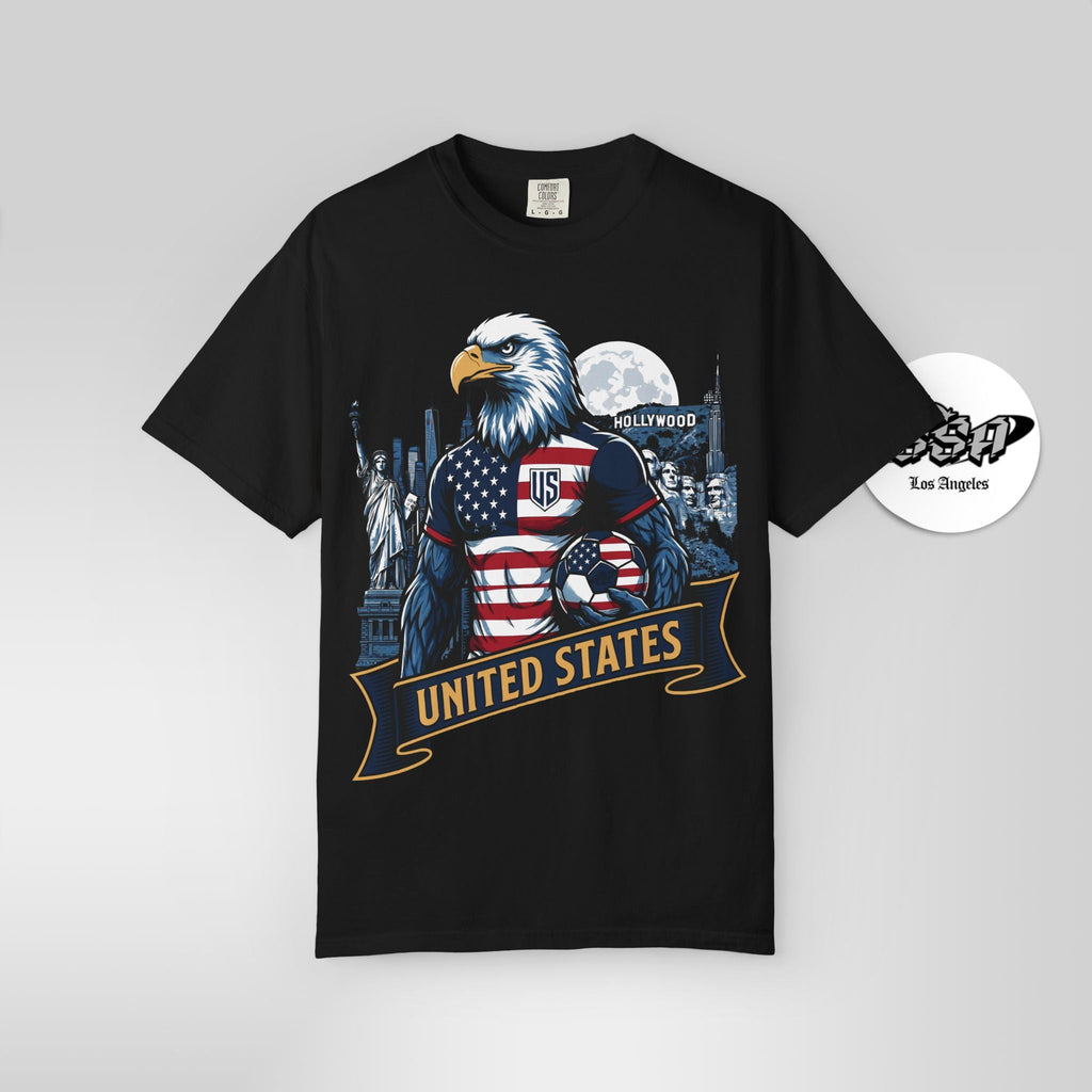 USA Eagle "Striker" Tee | 2026 Host Nation Soccer Fan Gear - Stonk Shark Co.